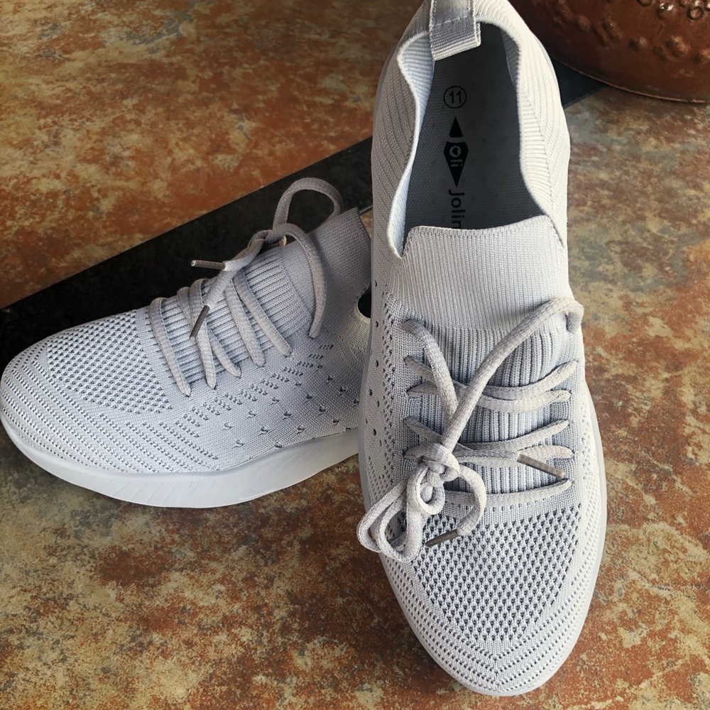 Womens Sneakers, Lt. Grey, Size 11